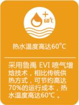 超低溫空氣源熱泵出水60度 超低溫空氣源熱泵出水60度