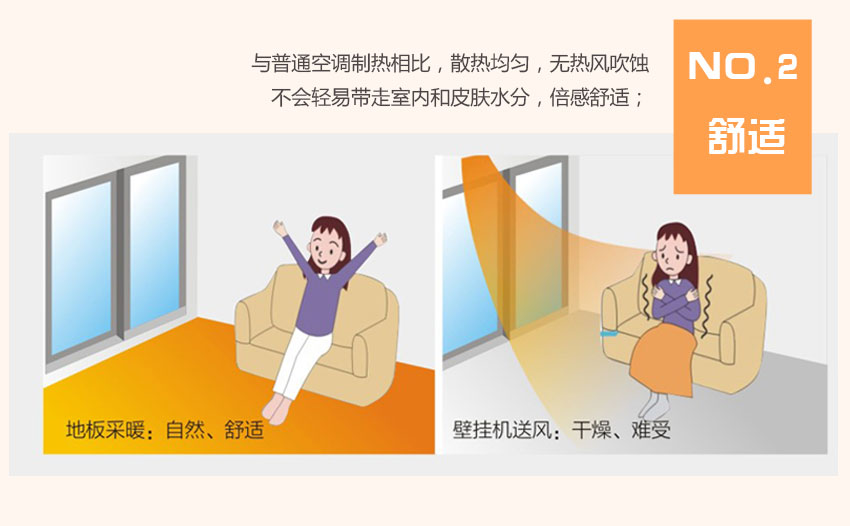 魯禹家用空氣源熱泵優(yōu)缺點二:散熱自然舒適不干燥 魯禹家用空氣源熱泵優(yōu)缺點二:散熱自然舒適不干燥